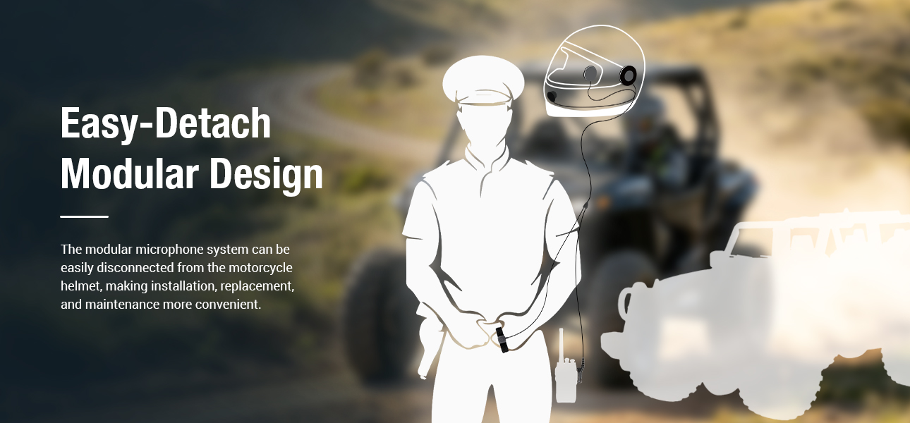 Modular helmet communication kit with quick-detach components for search and rescue teams