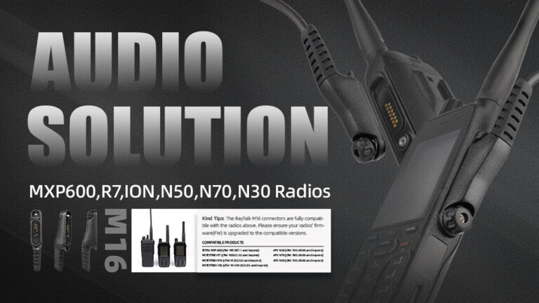 Professional Audio Solutions for Motorola R7, MXP600, ION, N50, N70 and N30 Radios