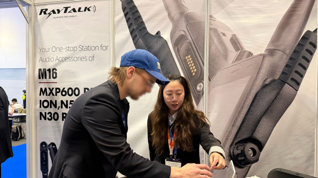 RayTalk-sales-showcasing-new-radio-communication-accessories-to-partners