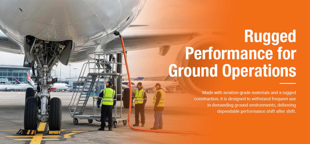 Rugged ground support headsets built for large-scale airport ground operations