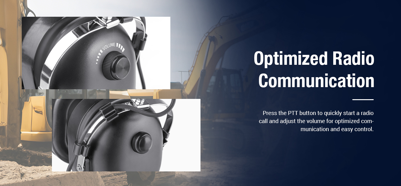 Wholesale Two-way radio headset with PTT control for fast team communication