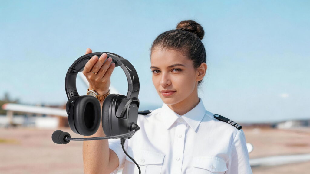 pilot headsets with ANR PH-700A Victor