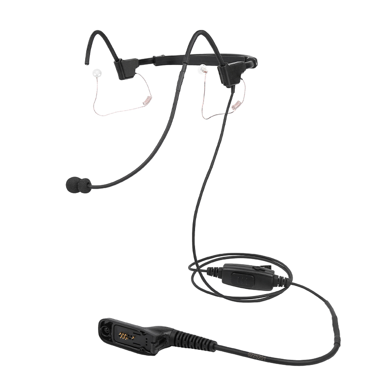 Lightweight Behind the head headphone with PTT for walkie-talkies Lightweight Behind the head headphone with PTT for walkie-talkies